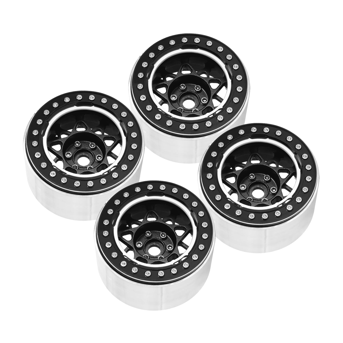 INJORA Deep Dish Negative Offset 10mm 2.2" Beadlock Wheel Rim