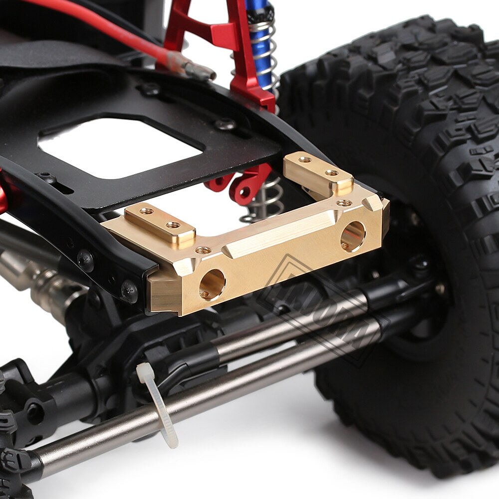 INJORA 1PCS 85g Brass Front Bumper Mount Servo Stand for 1/10 RC Crawler Axial SCX10 II 90046 Upgrade Parts