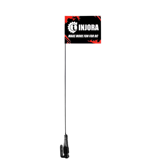 Decoration Antenna with INJORA Flag 15cm for 1/18 1/24 RC Crawler Car TRX4M SCX24 AX24 FCX18 FCX24