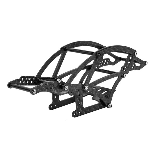 Kit telaio telaio in fibra di carbonio INJORA Kangaroo per aggiornamento 1/18 RC Crawler TRX4M (4M-39)