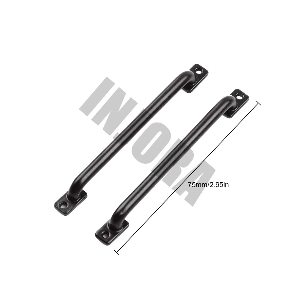INJORA Metal Body Shell Handrail 2PCS 75mm/133mm Length for 1/10 RC Crawler TRX-4 TRX4 Axial SCX10 90046
