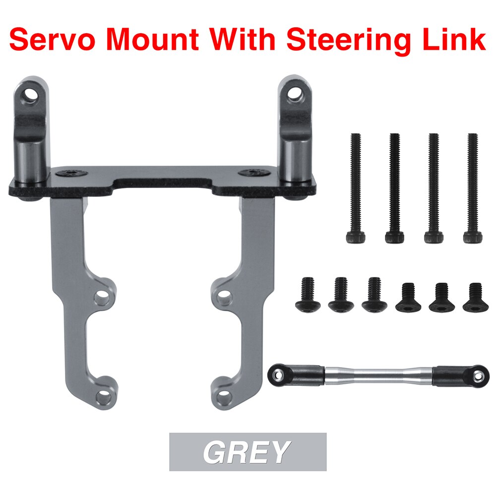 Metal Servo Mount Bracket for Axial SCX10 II 90046 AR44 Axle 1/10 Scale RC Crawler RC Racing Car Servo Base Stand Upgrade Parts