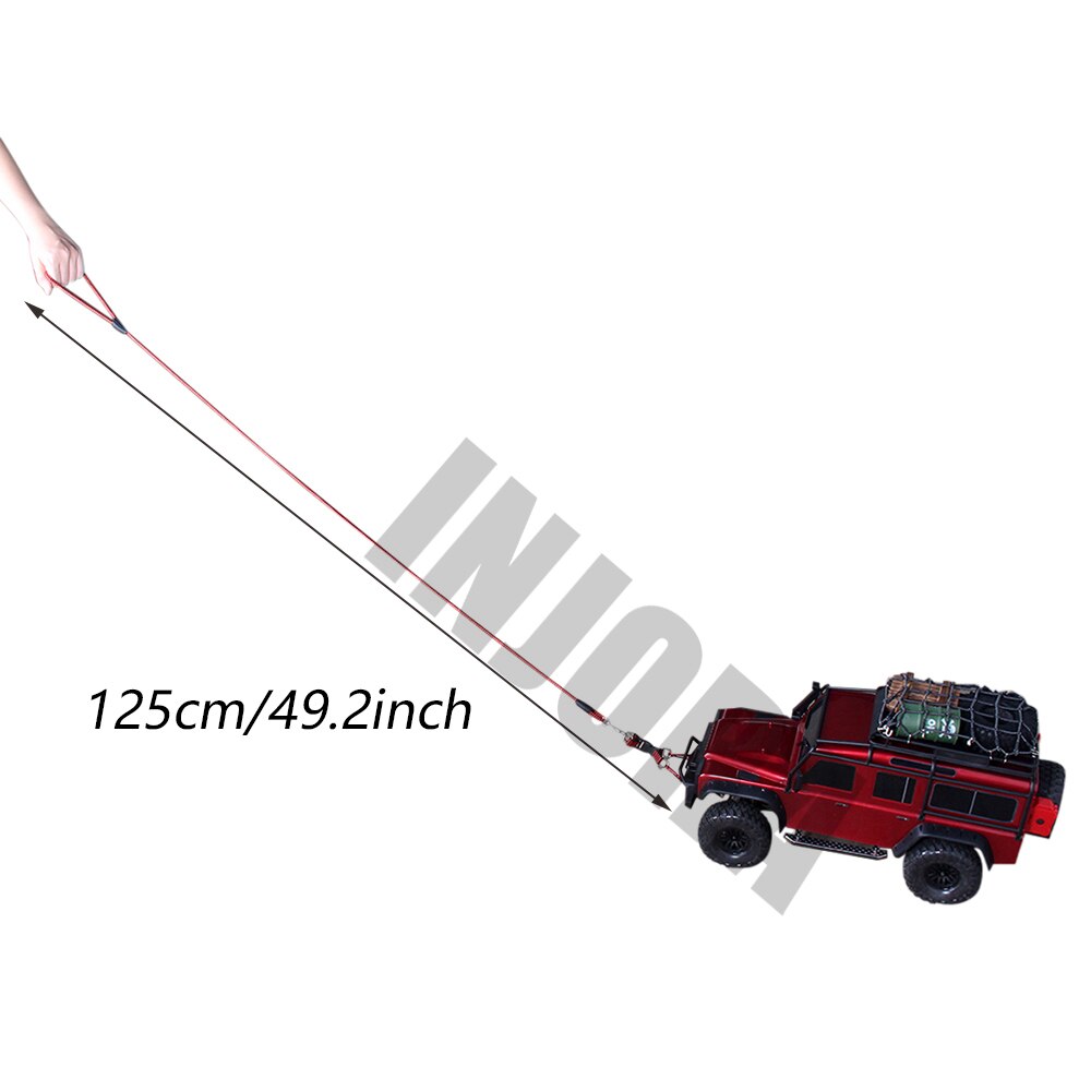 INJORA 1PCS Fune di Traino con Gancio per 1:5 1:8 1:10 RC Auto TRX4 E-REVO X-Maxx SUMMIT Axial SCX10 90046 WRAITH RR10