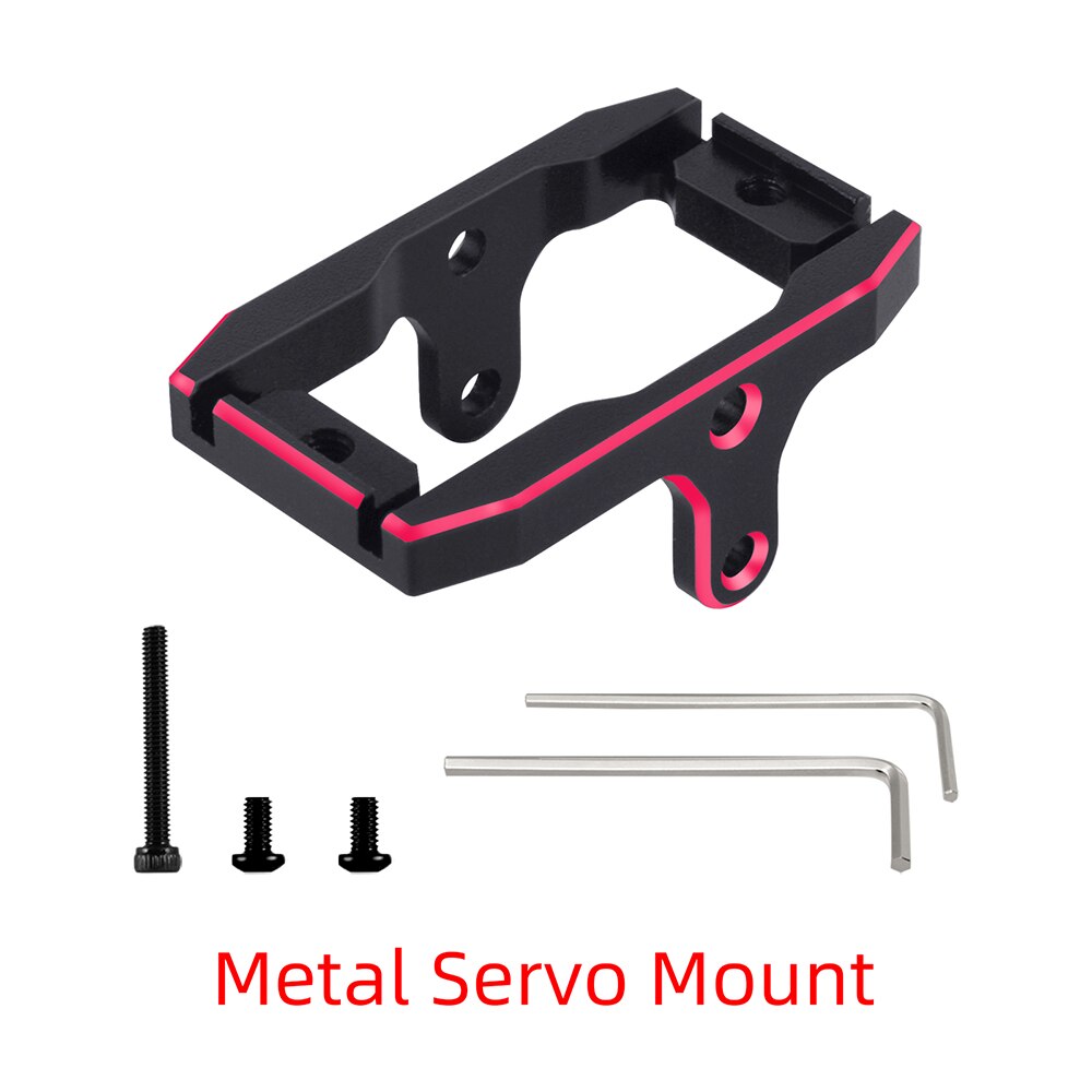 9imod Per TRX4M Servo Mount Servo Staffa Aggiornamenti in metallo Parti per 1/18 RC Crawler Car Traxxas Bronco Accessori CNC in alluminio