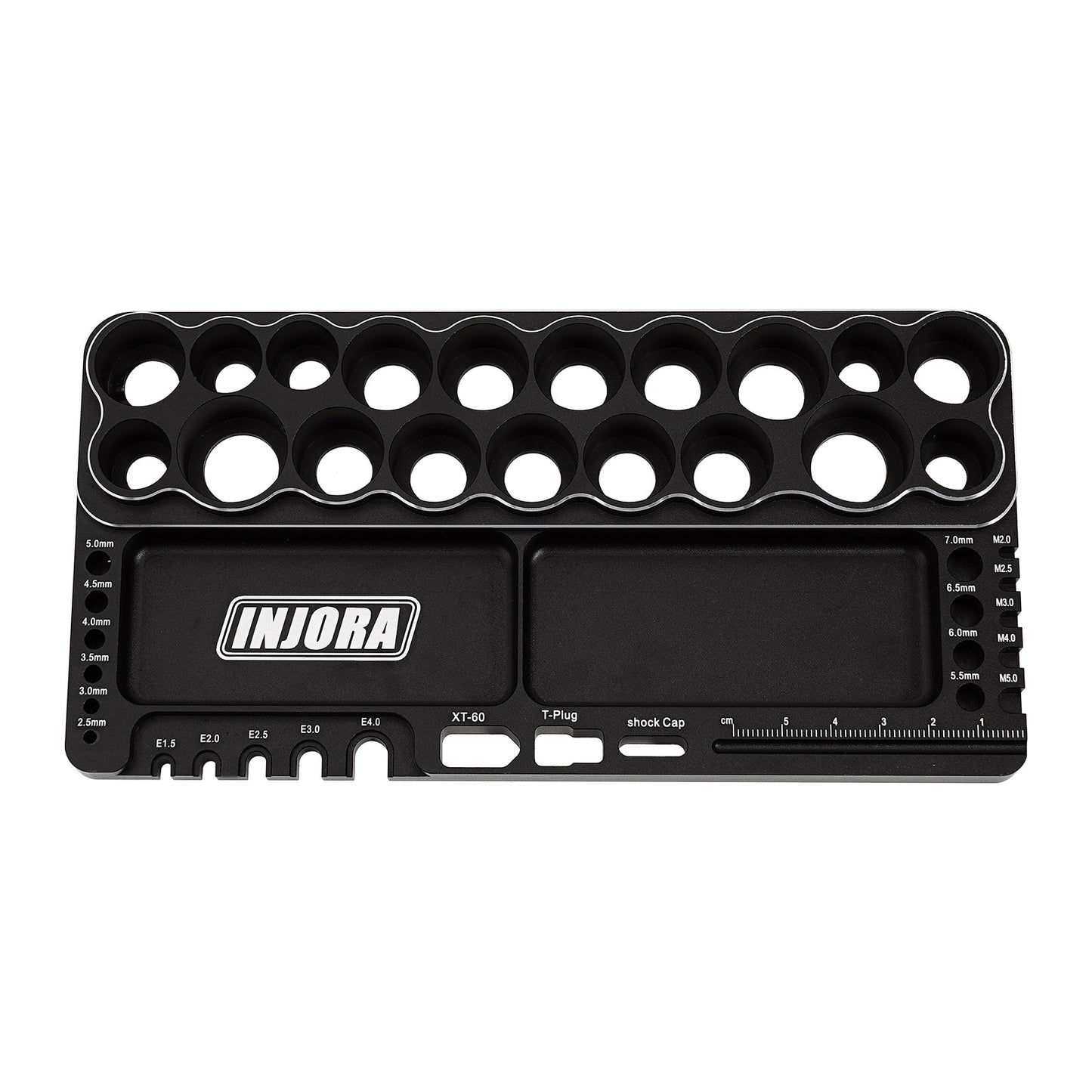 INJORA Multi-function Screwdriver Wrench Storage Rack Tools Stand XT-60 T-Plug Welding Station Screw Tray For RC Car Boat Model