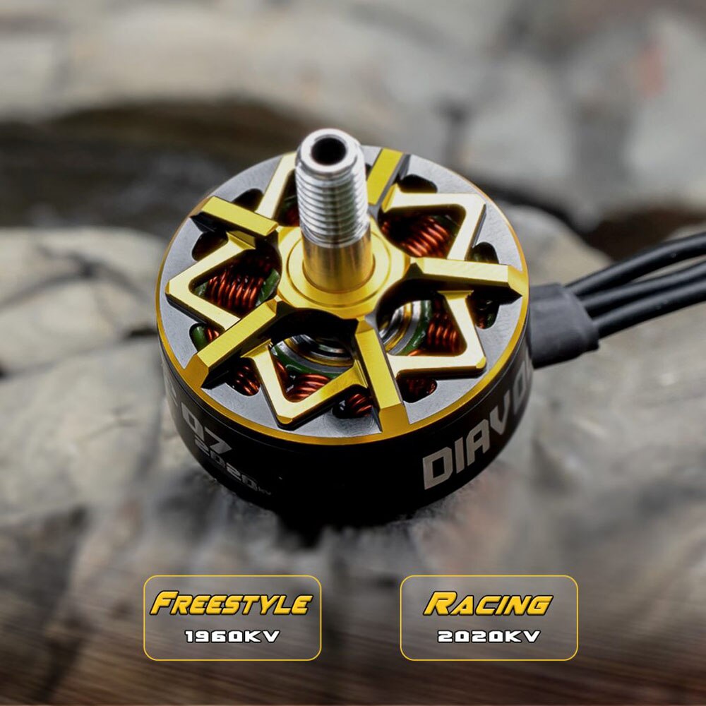 CNHL & Axisflying & SpeedyPizzaDrones Co-brand motor DIAVOLA 2207 1920KV/2020KV for 4S 5S 6S FPV racing and freestyle