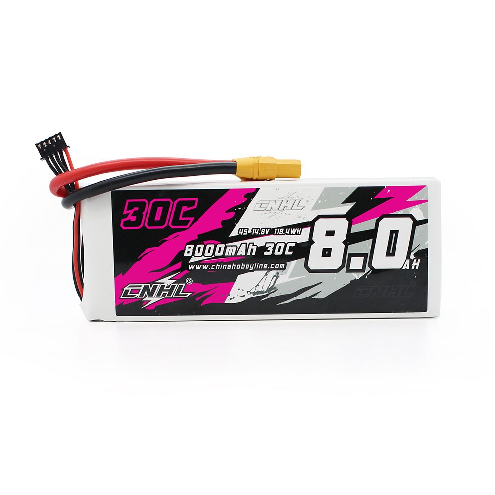 CNHL 2S 4S 5S 6S 7.4V 14.8V 18.5V 22.2V Lipo Battery 8000mAh 6200mAh 30C Soft Case With XT90 For RC Car Boat Evader BX Car