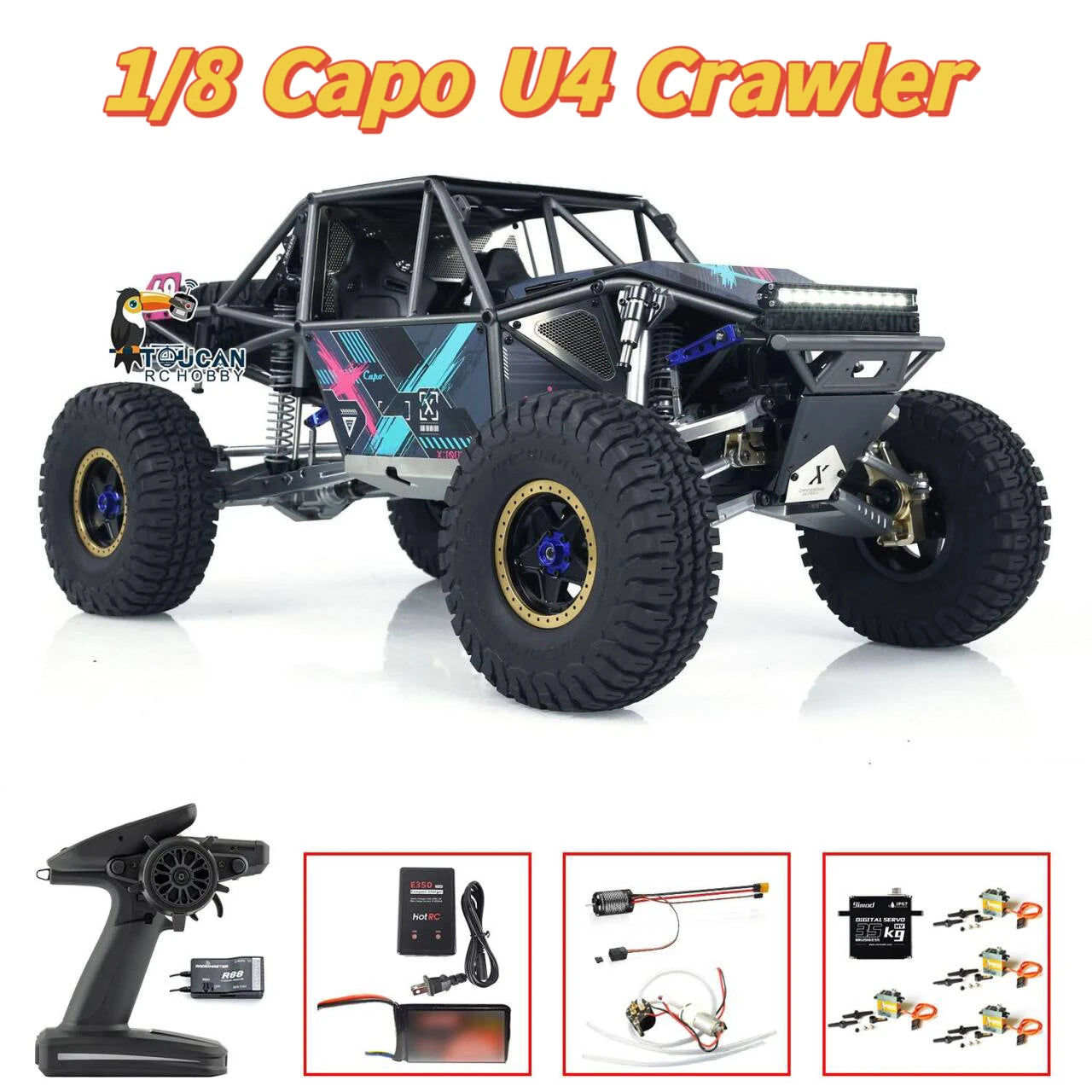 New Capo U4 CD1582X RC 1/8 Crawler Car RTR or – RD Models