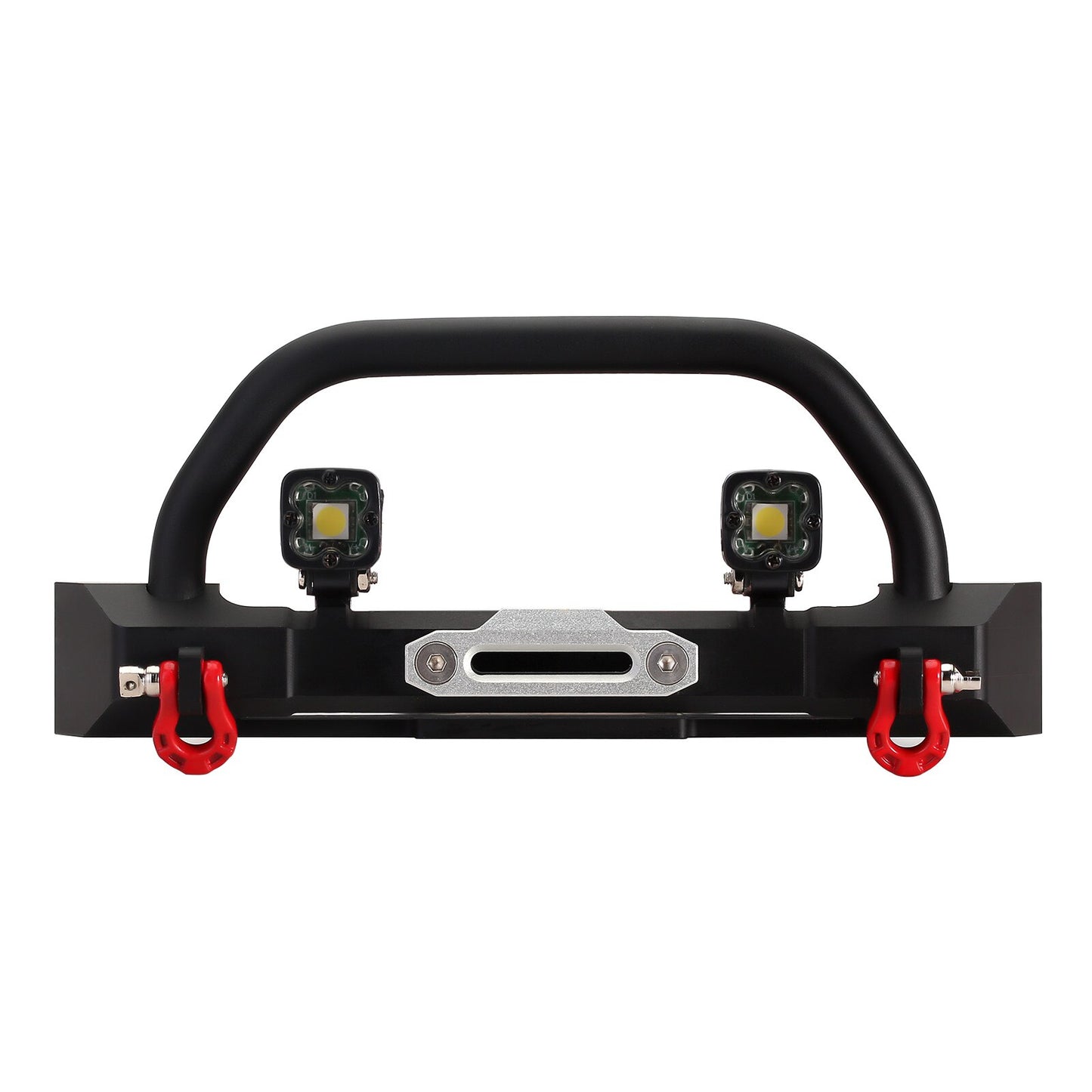 INJORA CNC Metal Front Bumper with Spotlights