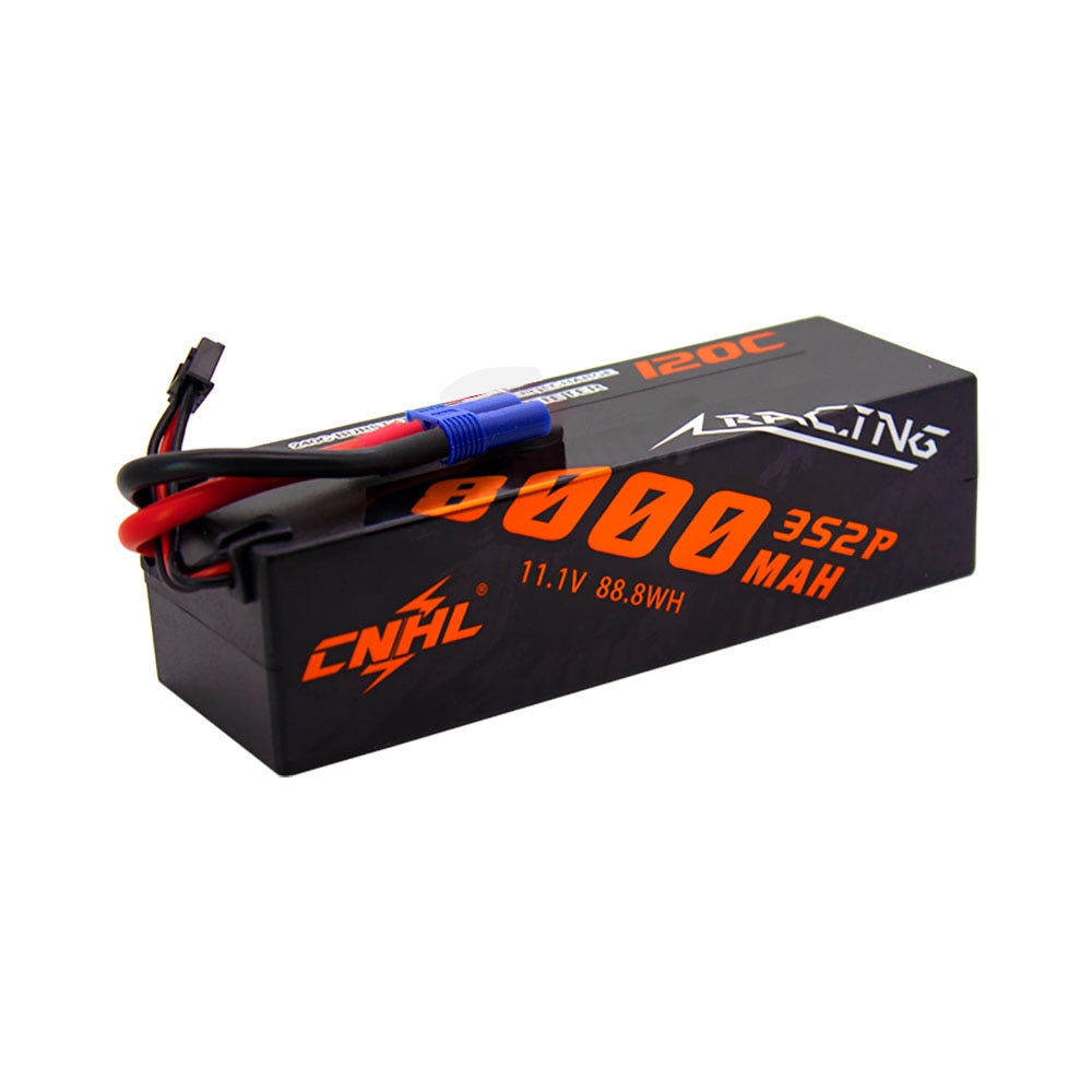 CNHL Lipo 3S 11.1V Battery 8000mAh 120C Hard Case Lipo Battery Racing Series With EC5 Plug  For RC Car Boat Rally Truck Buggy