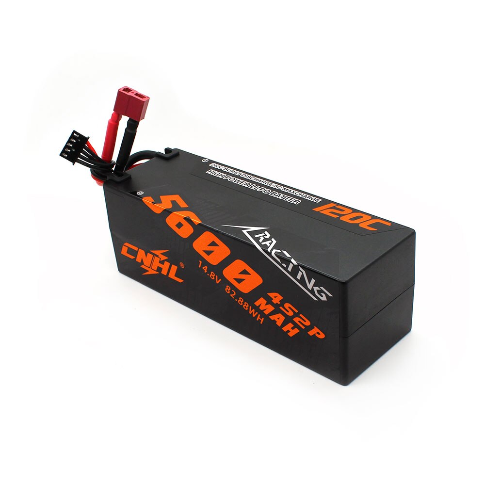 CNHL 4S 14.8V Lipo Battery 5600mAh 120C Racing Series Hard Case With Deans EC5 Plug For RC Car Rally Truck Buggy Off-Road Boat