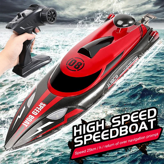 HJ808 RC Boat 2.4Ghz 25km/h High-Speed Remote Control Speed Boat