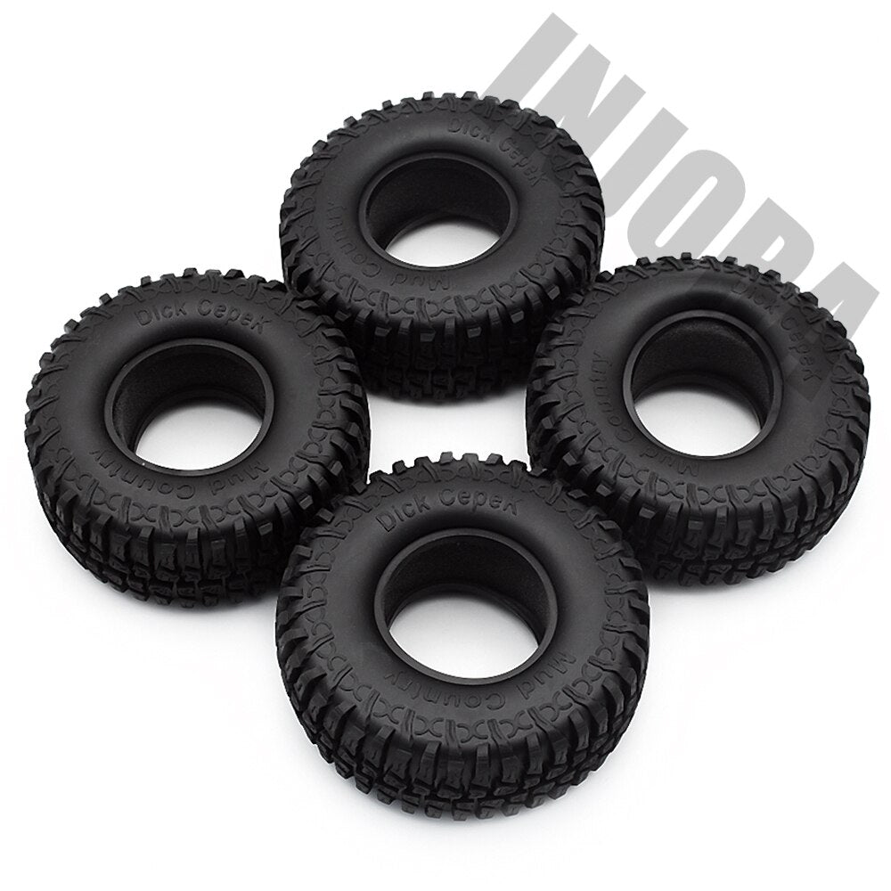 4PCS 100MM 1.9 "Pneumatici in gomma/Pneumatici delle ruote per 1:10 RC Rock Crawler Axial SCX10 90046 90047 AXI03007 Tamiya CC01 D90 D110 TF2