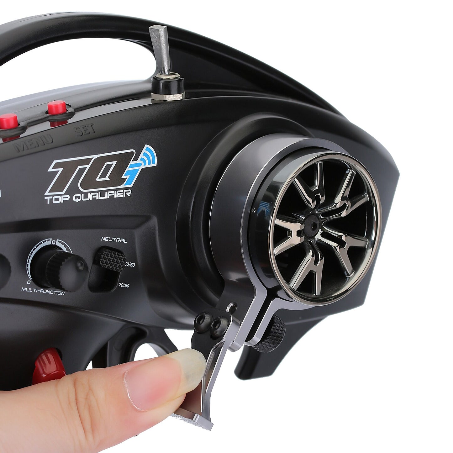 INJORA One-handed Control Adaptor Transmitter Steering Wheel for RC Car TQI Remote Controller TRX4 TRX6 Slash Summit