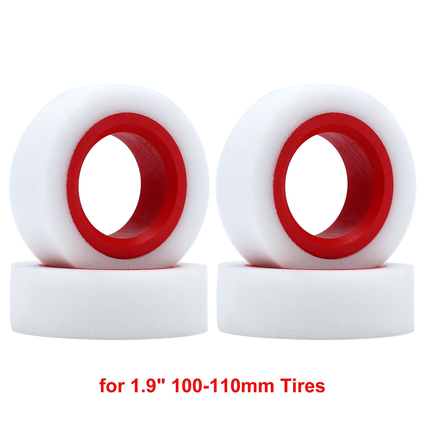 INJORA Dual Stage TPE Foam 114-120mm 100-110mm Fit 1.9&quot; Wheel Tires for RC Crawler Axial SCX10 90046 TRX4