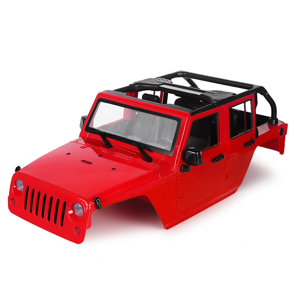 INJORA Unassembled Kit 313mm Wheelbase Convertible Open Car Body Shell for 1/10 RC Crawler Axial SCX10 90046  Jeep Wrangler