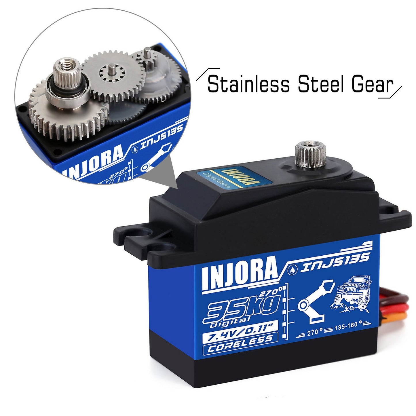 INJORA  35KG Waterproof Large Torque Digital Coreless Servo