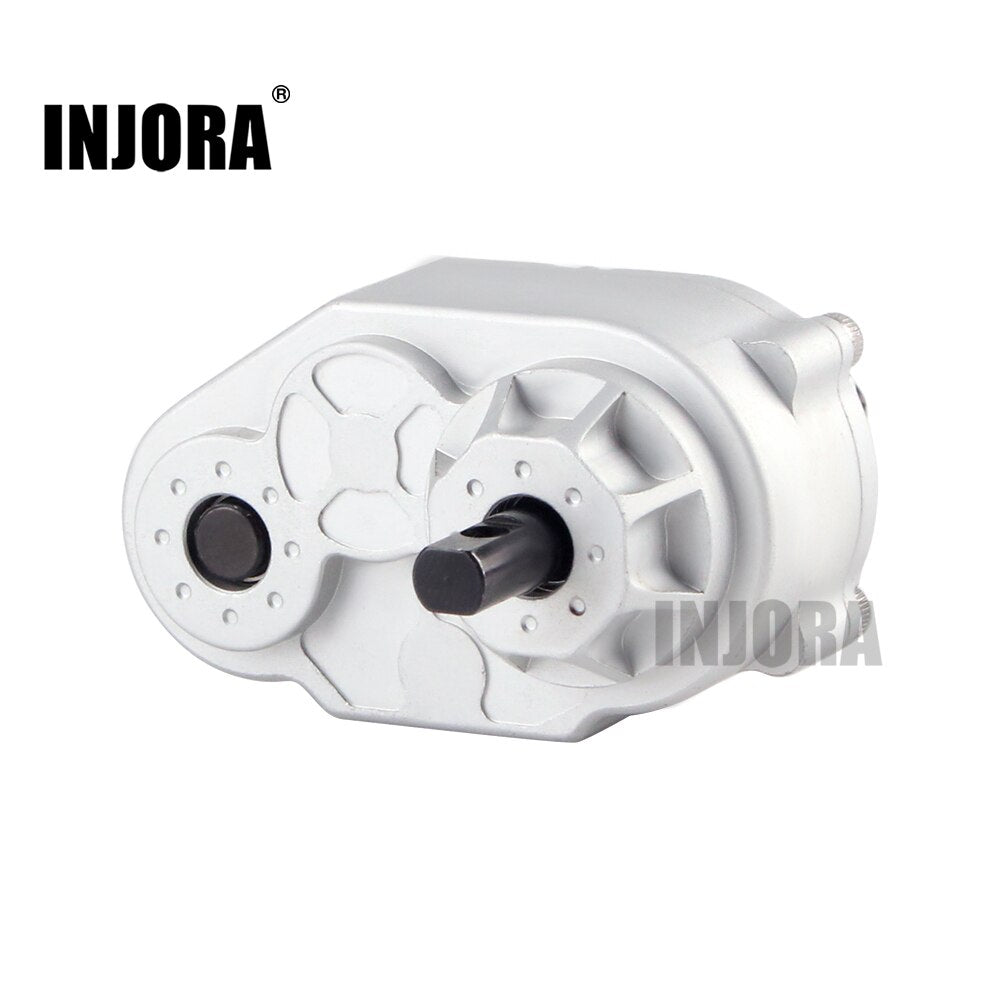 INJORA Metal D90 Gearbox Transfer Case with 72MM Mount for 1/10 RC Crawler Axial SCX10 D90 D110 TF2