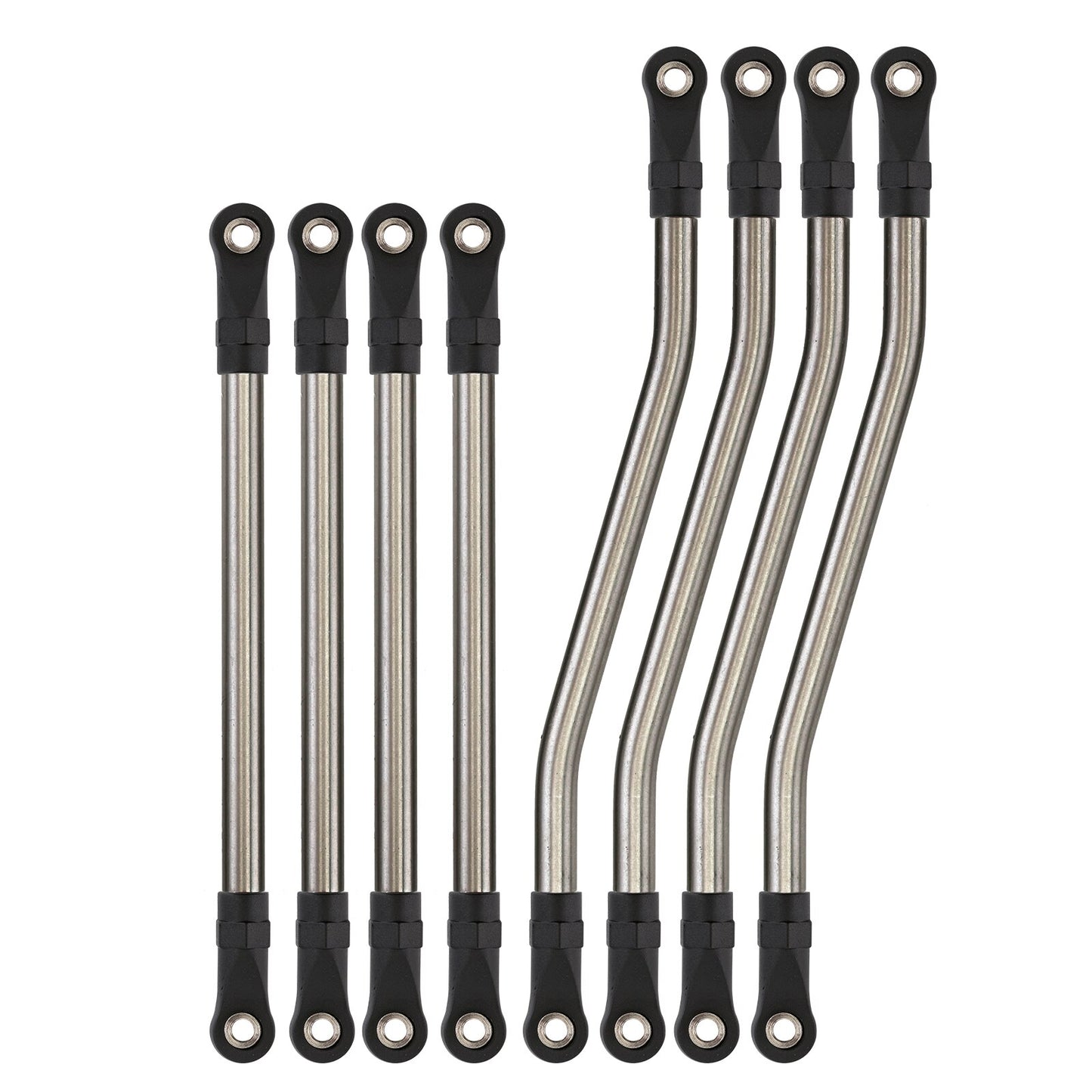 INJORA 8pcs/set Metal Steel Link Plastic Rod End for RC Car Crawler Axial Capra 1.9 UTB AXI03004