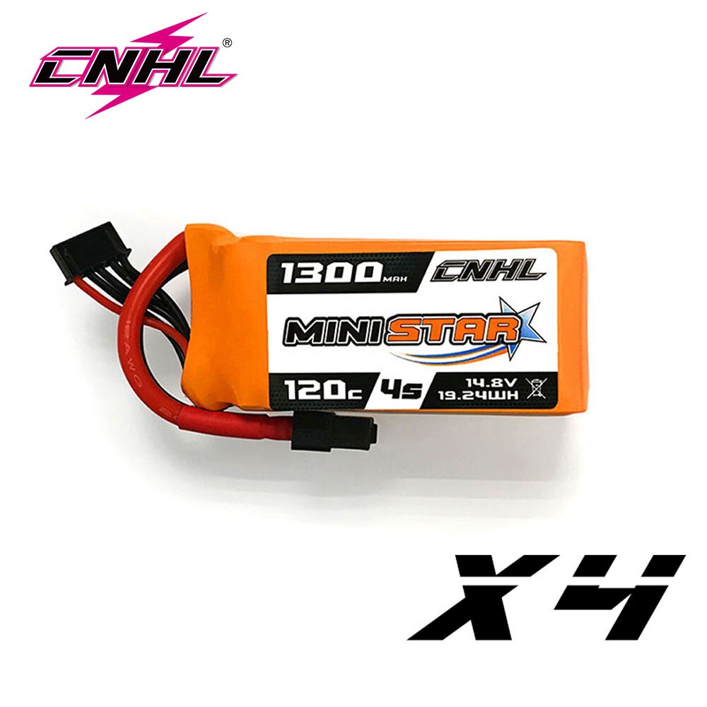 4PCS CNHL 4S 14.8V Lipo Battery 1300mAh 1500mAh 1800mAh 120C MiniStar With XT60 Plug For RC FPV Boat Quadcopter Airplane Drone