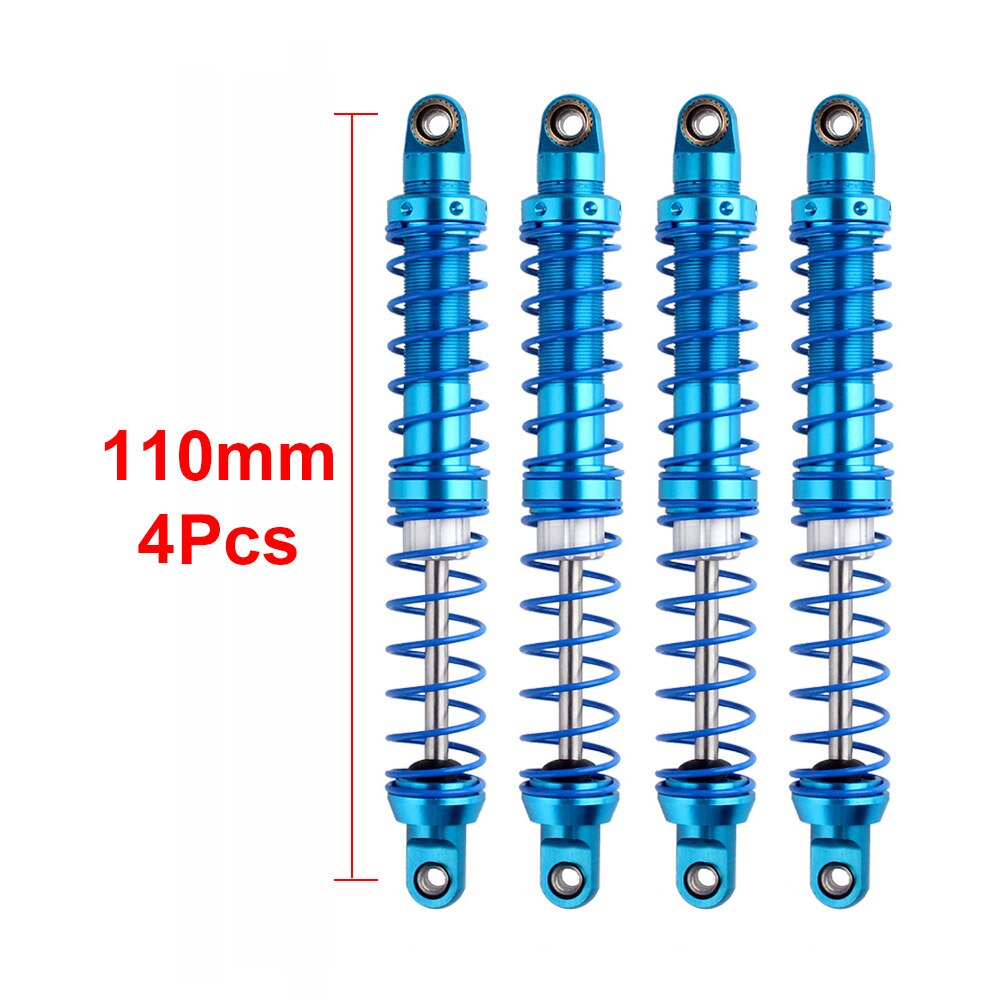 INJORA Metal Shock Absorbers 80 90 100 110 120mm Oil Damper for 1/10 RC Car Truck Crawler Axial SCX10 TRX4 Redcat Gen8