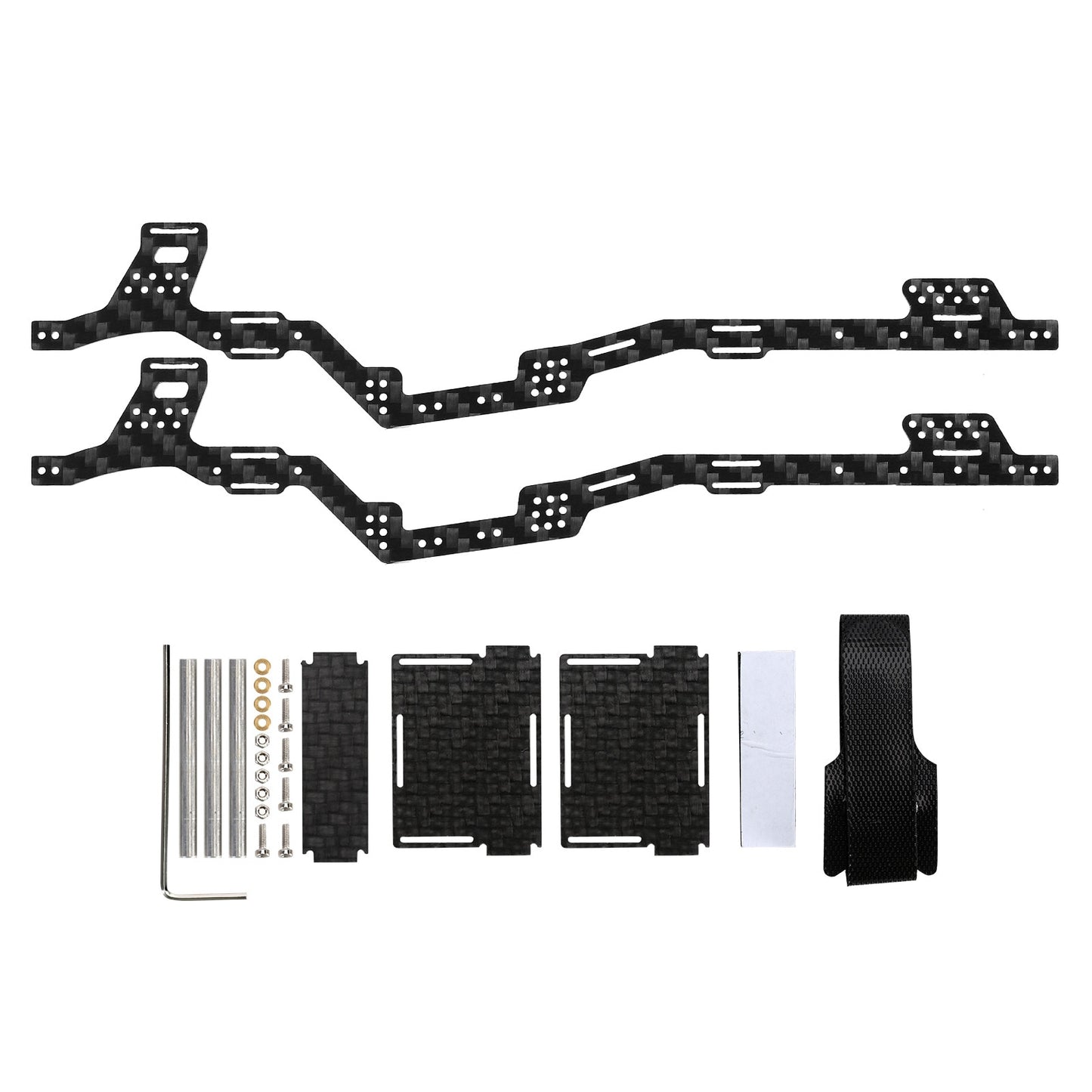 INJORA LCG Carbon Fiber Chassis Kit Frame Girder