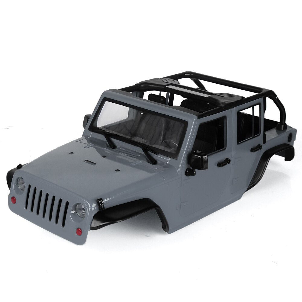 INJORA Unassembled Kit 313mm Wheelbase Convertible Open Car Body Shell for 1/10 RC Crawler Axial SCX10 90046  Jeep Wrangler