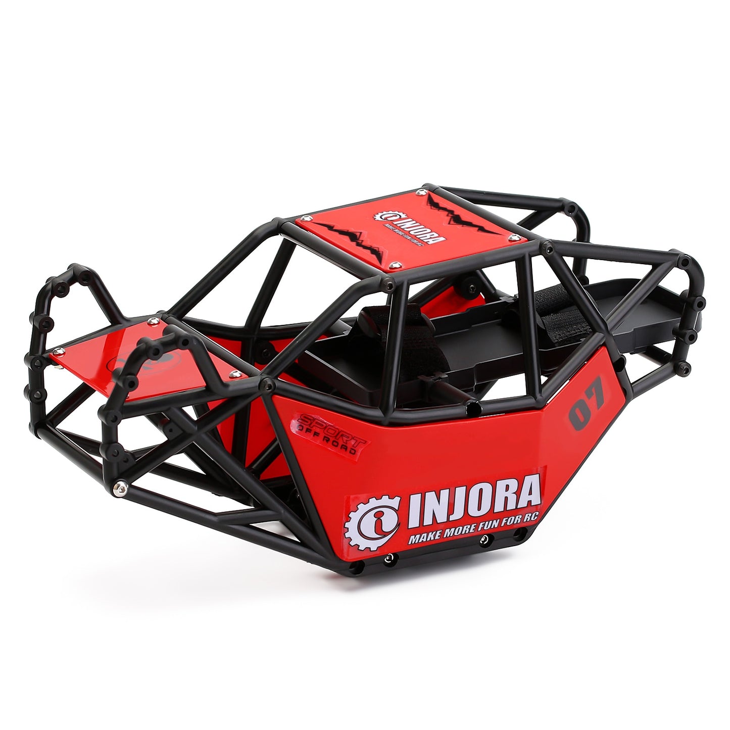 INJORA Nylon Rock Buggy Roll Cage Body Shell Chassis for 1/10 RC Crawler Car Axial SCX10 & SCX10 II 90046 DIY Parts