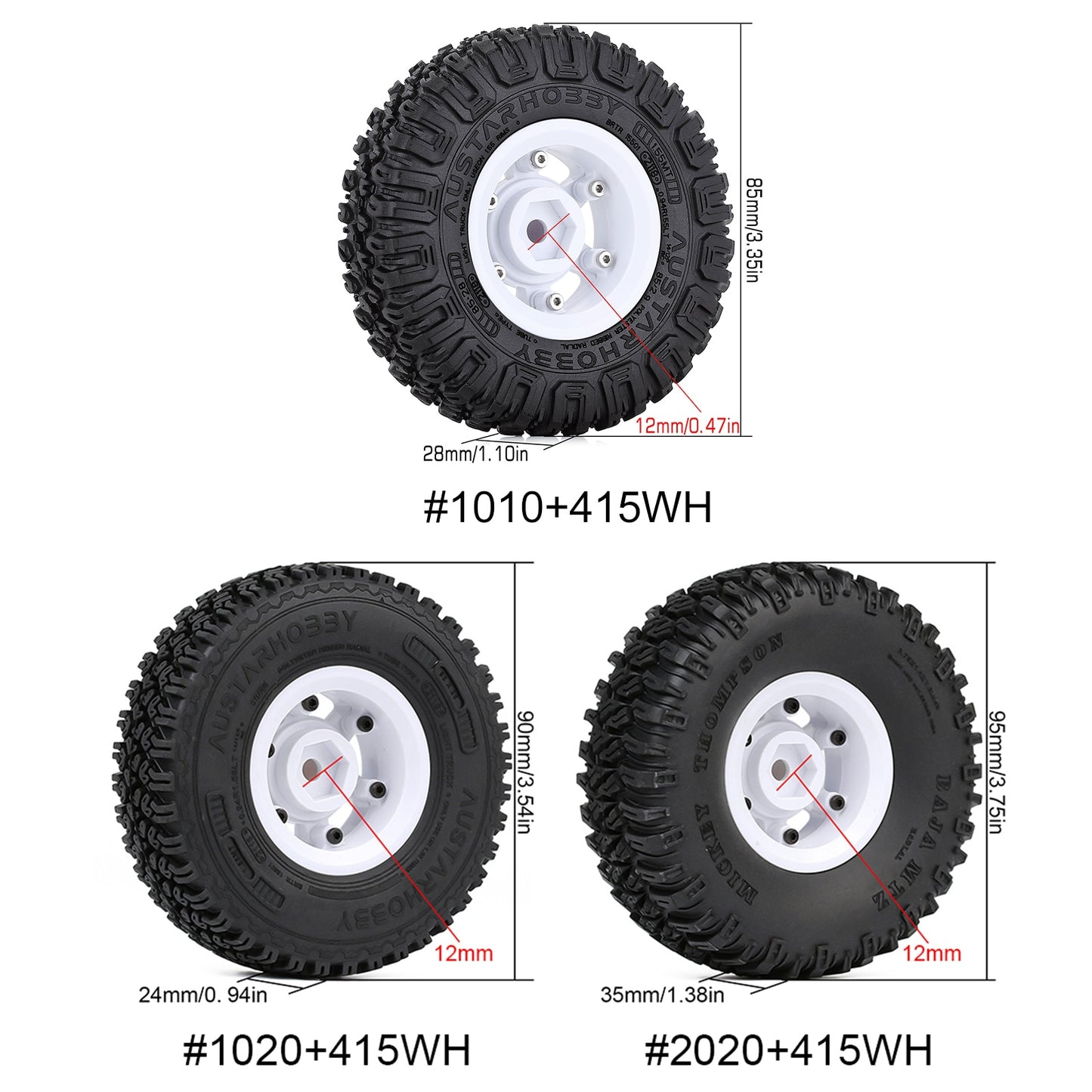 INJORA 4PCS 1.55 Beadlock Cerchione in plastica Pneumatici per RC Crawler Auto AX90069 Tamiya CC01 LC70 MST JIMNY 1/18 Aixal UTB18 Capra