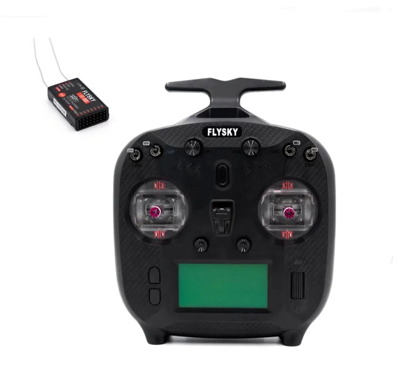 FLYSKY FS-ST8 2.4G 10CH ANT RGB Assistant 3.0 Radio Transmitter FS-SR8 Receiver for RC Airplane Car control 2S 1100mAh 1C Battery