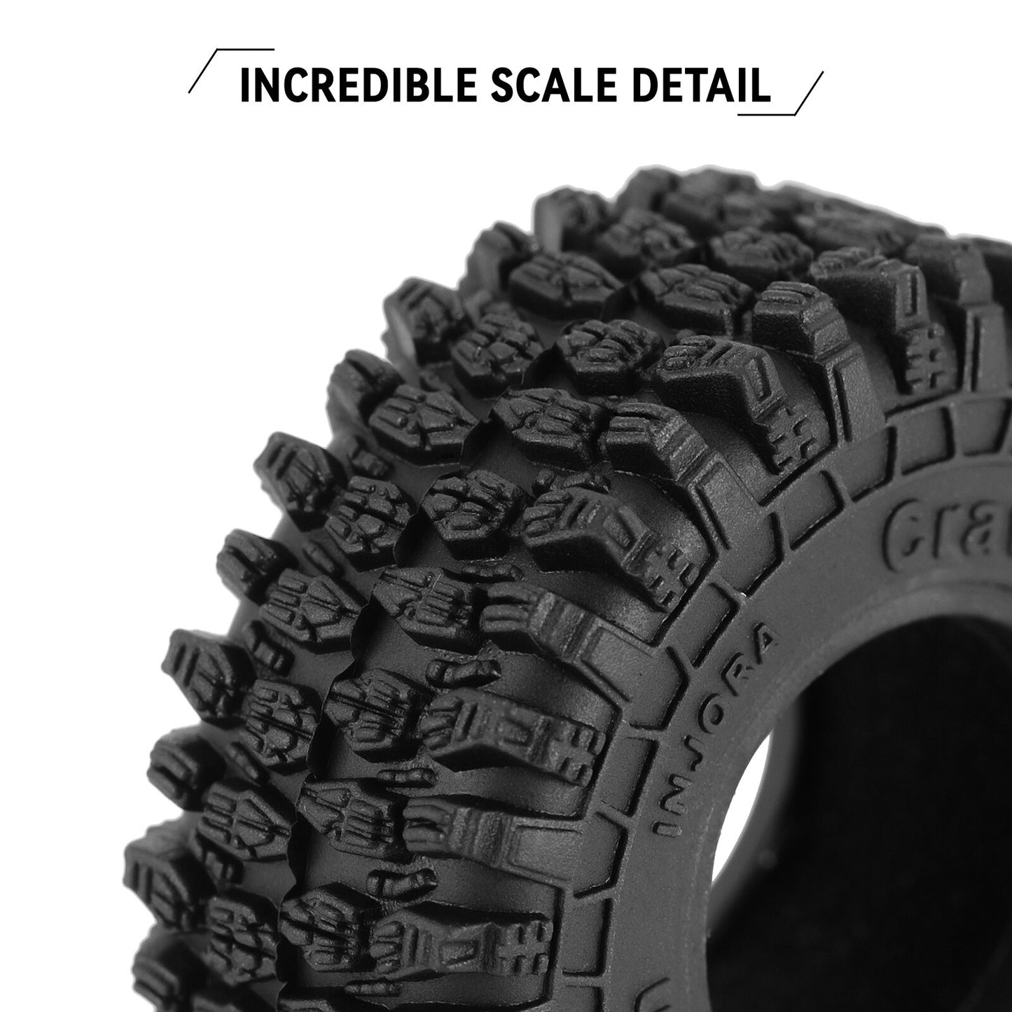 INJORA 57*22mm Super Soft Sticky 1.0 Wheel Tires