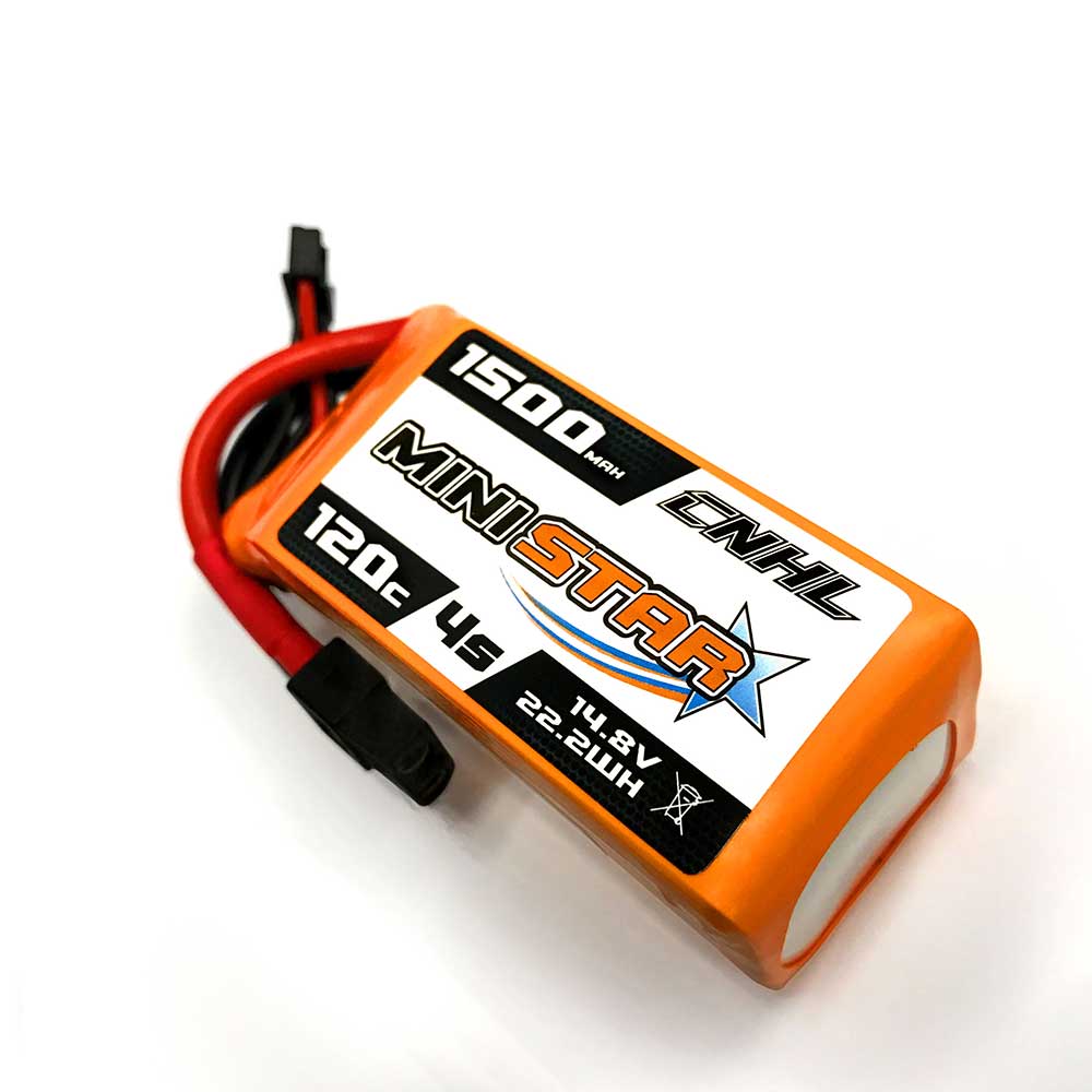 CNHL 4s 14.8v 1500mAh 120c Lipo Battery With XT60 Plug For Rc Drift Car Airplane Boat Parts Accessories 1/2pcs