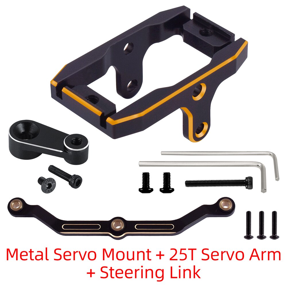 9imod For TRX4M Upgrades Servo Mount Steering Link 25t Servo Horn Servo Bracket Metal Parts  For Traxxas TRX4M 1/18 RC Car