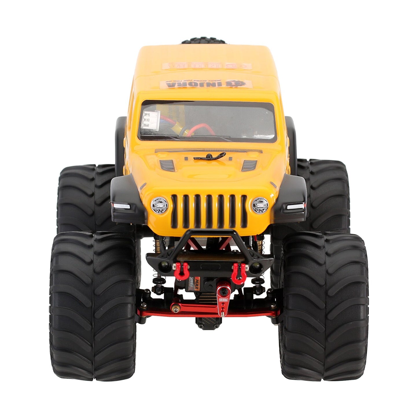 INJORA Monster Truck Cerchione Pneumatici Set 4 PZ 70*38mm per 1/24 RC Crawler Auto Axial SCX24 FMS FCX24 AX24 (MT1012)