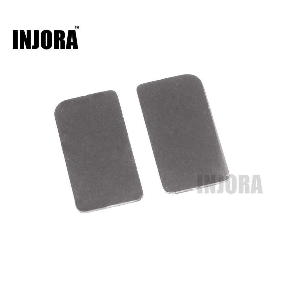 INJORA 2 Stuks Metalen Achteruitkijkspiegel voor 1/10 RC Crawler Auto TRX-4 TRX4 Upgrade Onderdelen