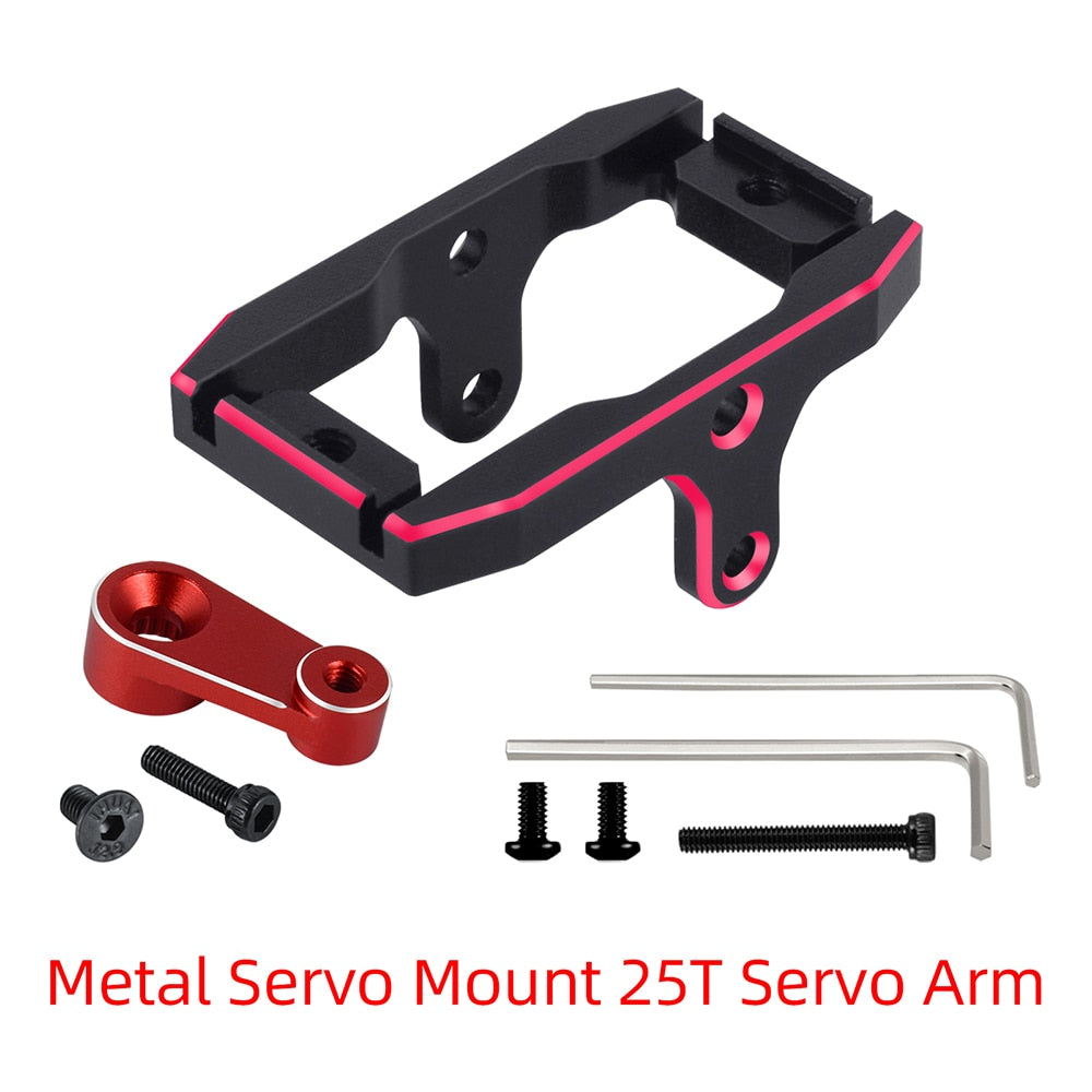 9imod For TRX4M Upgrades Servo Mount Steering Link 25t Servo Horn Servo Bracket Metal Parts  For Traxxas TRX4M 1/18 RC Car