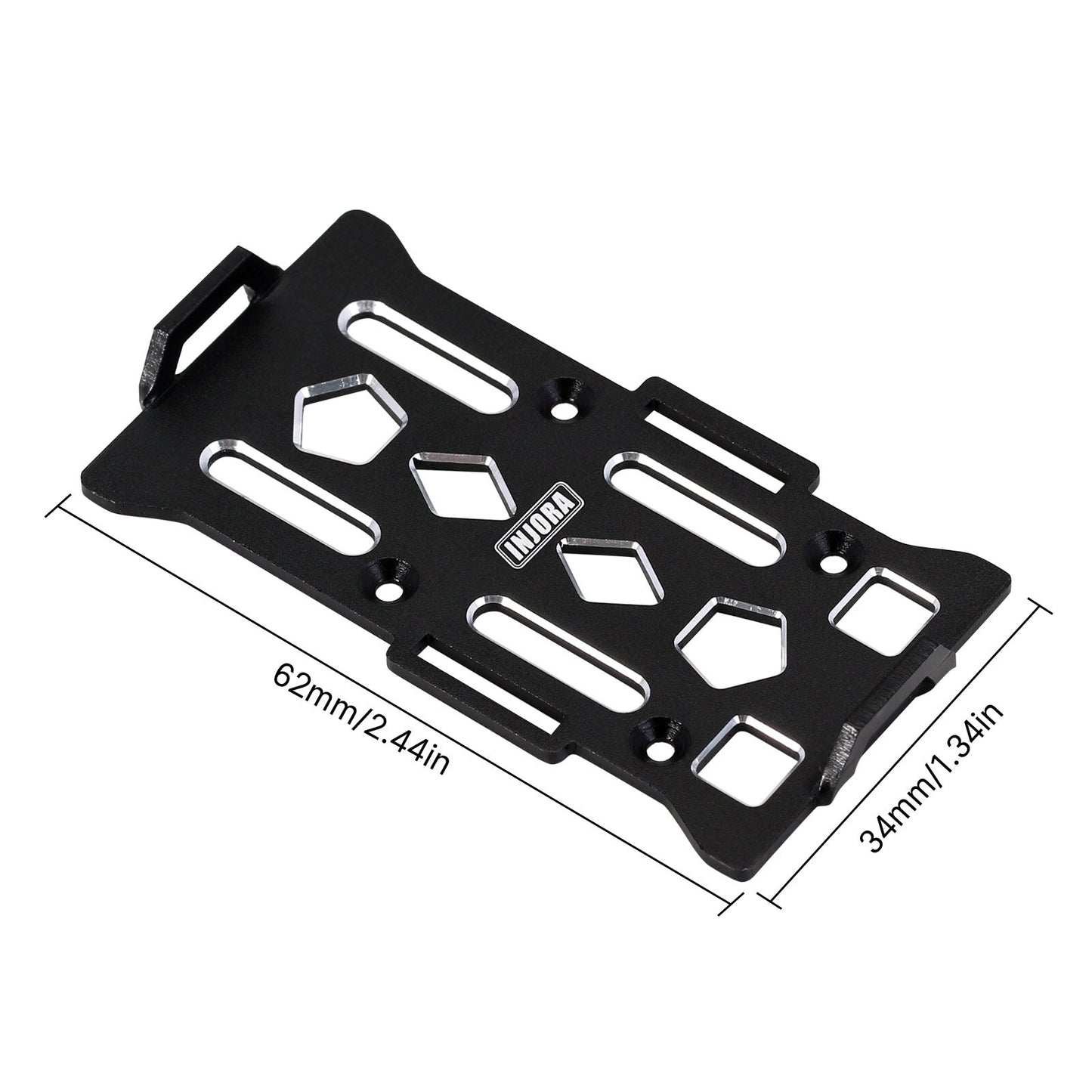 INJORA CNC Aluminum Battery Holder Tray Set