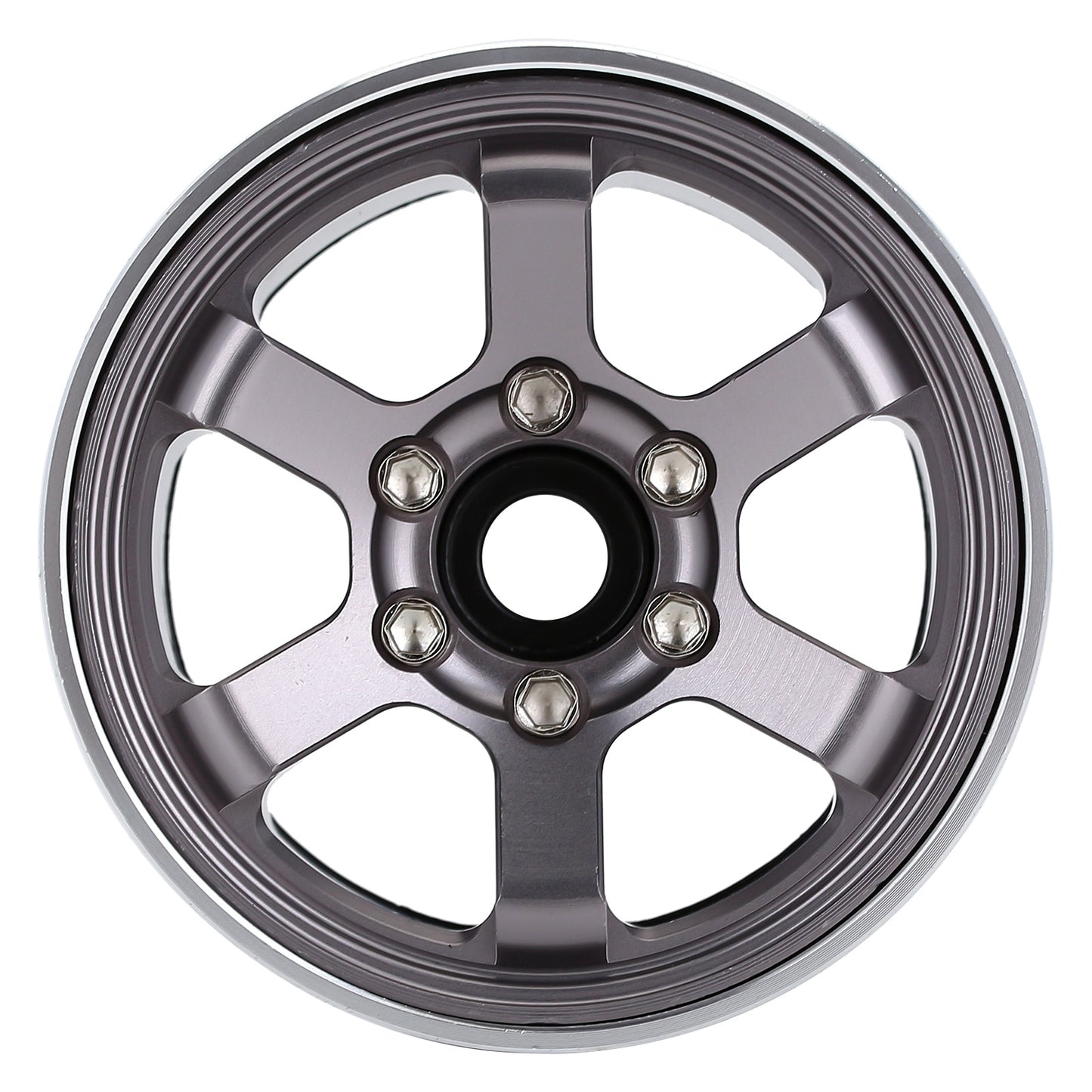 INJORA CNC Aluminum 1.9" Beadlock 6-Spokes Wheel Rim