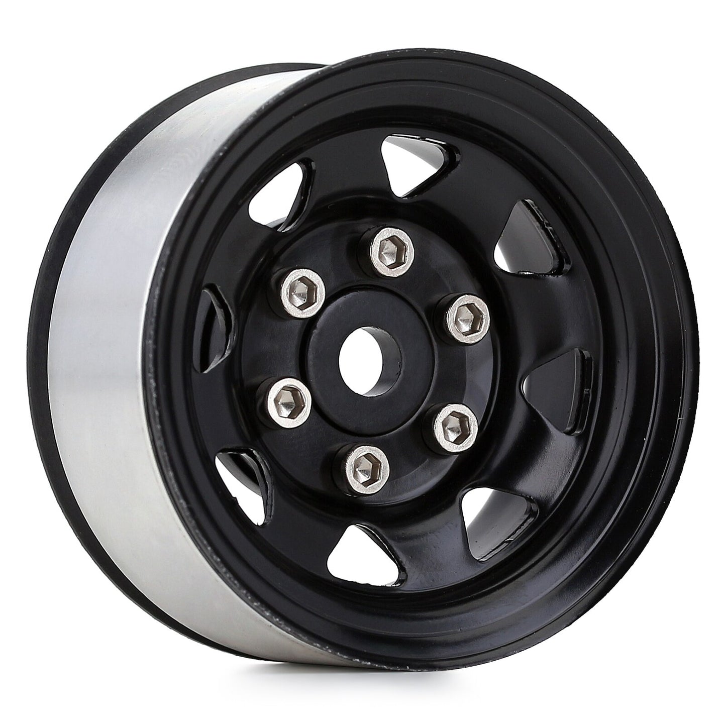 INJORA 4PCS Metal 1.55" Beadlock Wheel Rim for 1/10 RC Crawler Car Axial 90069 D90 TF2 Tamiya CC01 LC70 MST JIMNY