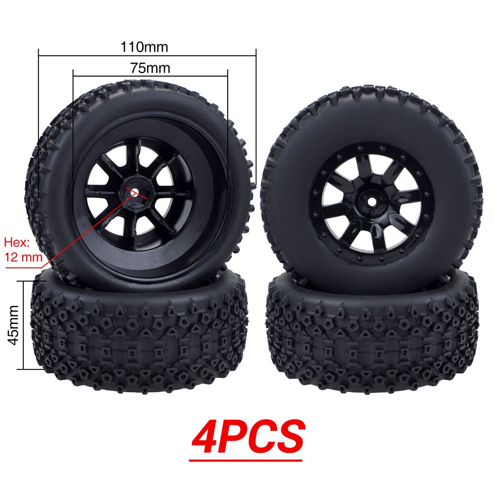 Rc truck wheels clearance and tires