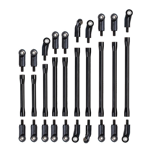 INJORA 10Pcs/Set Metal Link Set Plastic Rod End for 1/10 RC Crawler Car Axial SCX10 II 90046