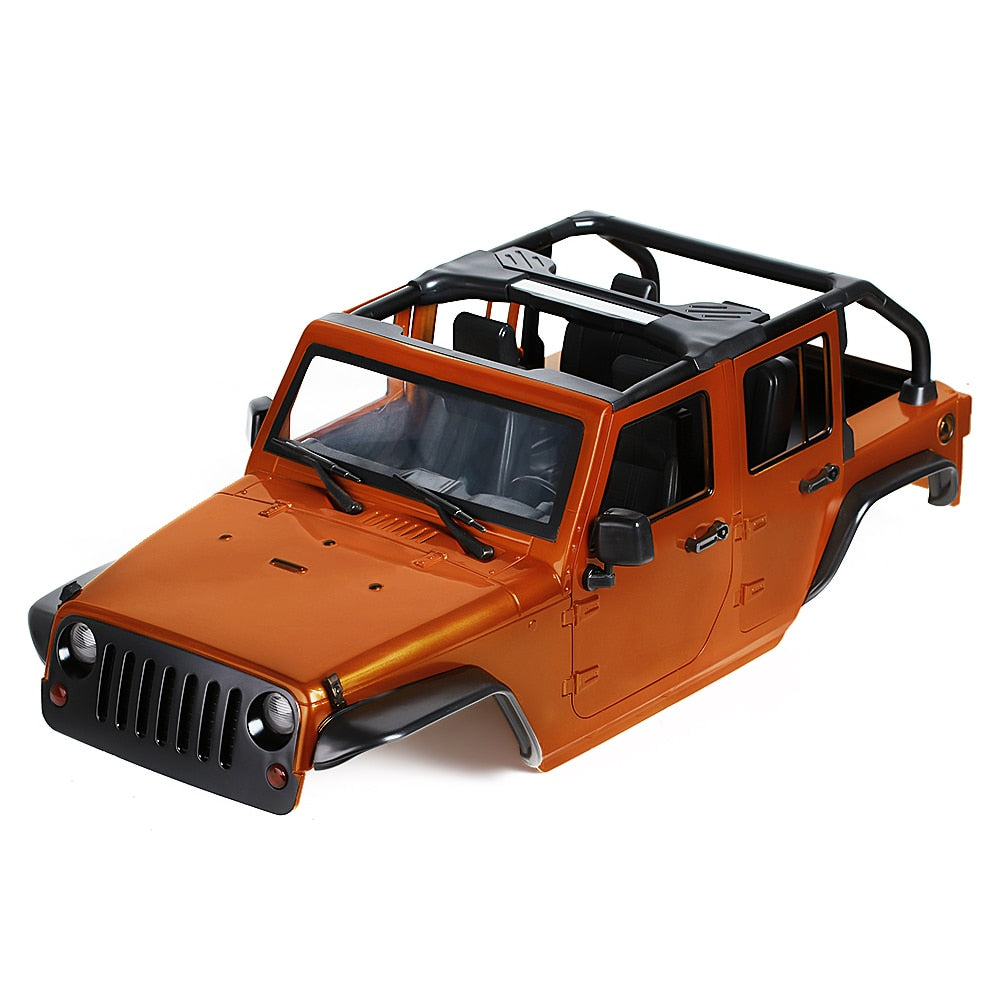 INJORA Unassembled Kit 313mm Wheelbase Convertible Open Car Body Shell for 1/10 RC Crawler Axial SCX10 90046  Jeep Wrangler