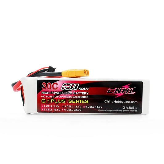 CNHL RC Lipo 3S 11.1V Battery 6200mAh 30C With XT90 Plug For Car Truck Tank Helicopter Quadcopter Airplane Boat Hobby Parts