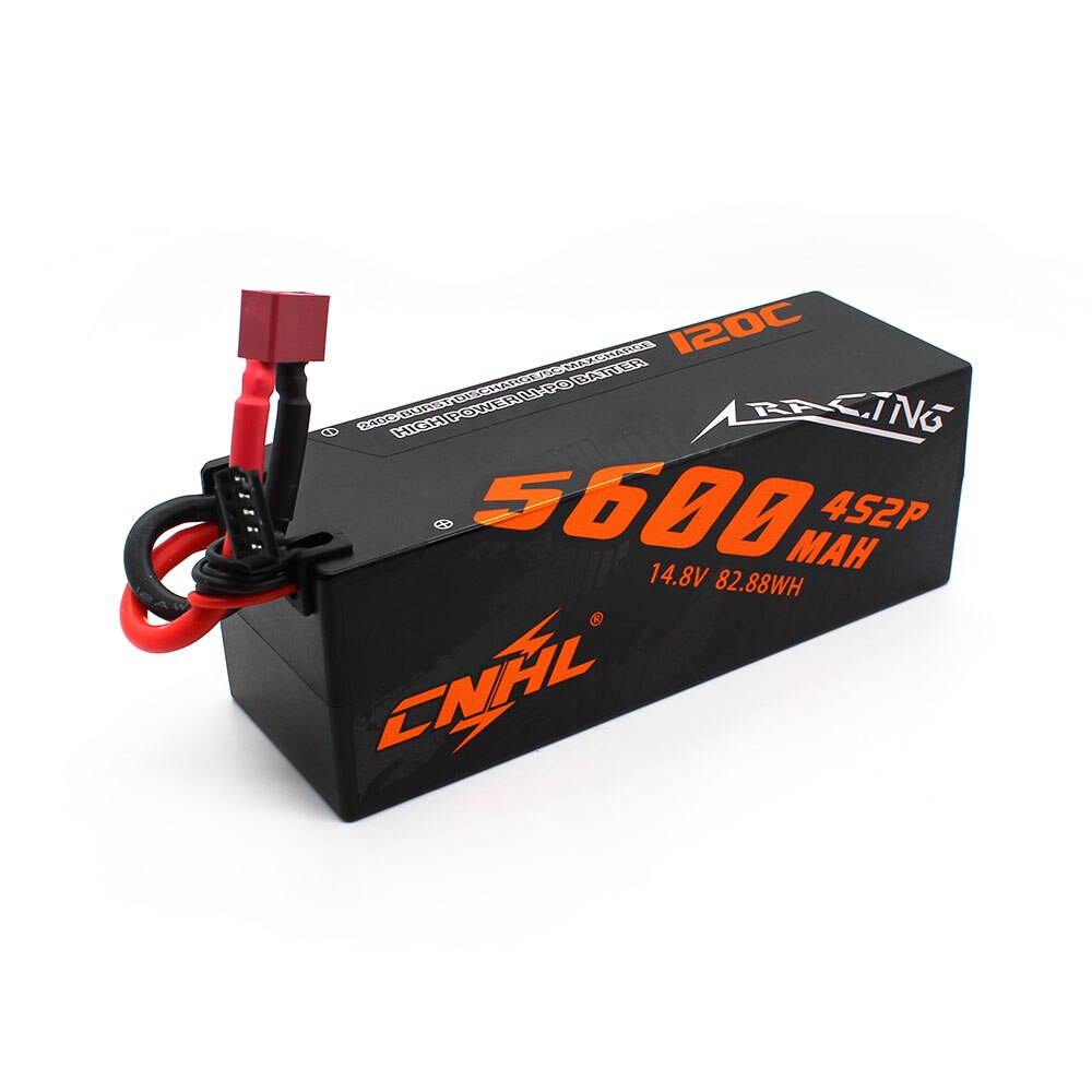 CNHL 4S 14.8V Lipo Battery 5600mAh 120C Racing Series Hard Case With Deans EC5 Plug For RC Car Rally Truck Buggy Off-Road Boat