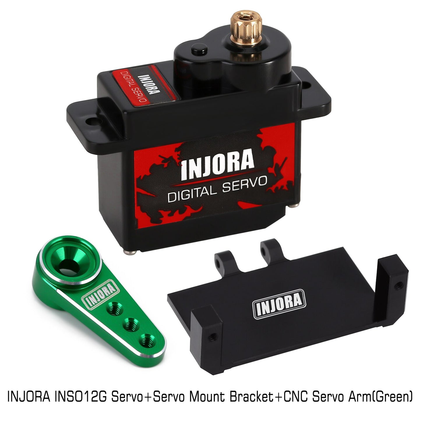 INJORA 12g Digital Servo with Mount & 15T Metal Arm