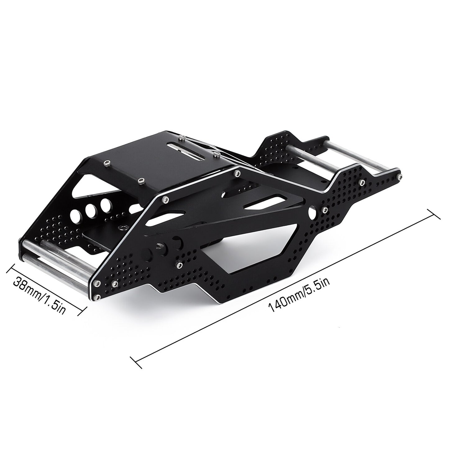 INJORA Metal Rock Buggy Roll-bar Scocca Telaio per 1/24 RC Crawler Auto Axial SCX24 Parti di aggiornamento