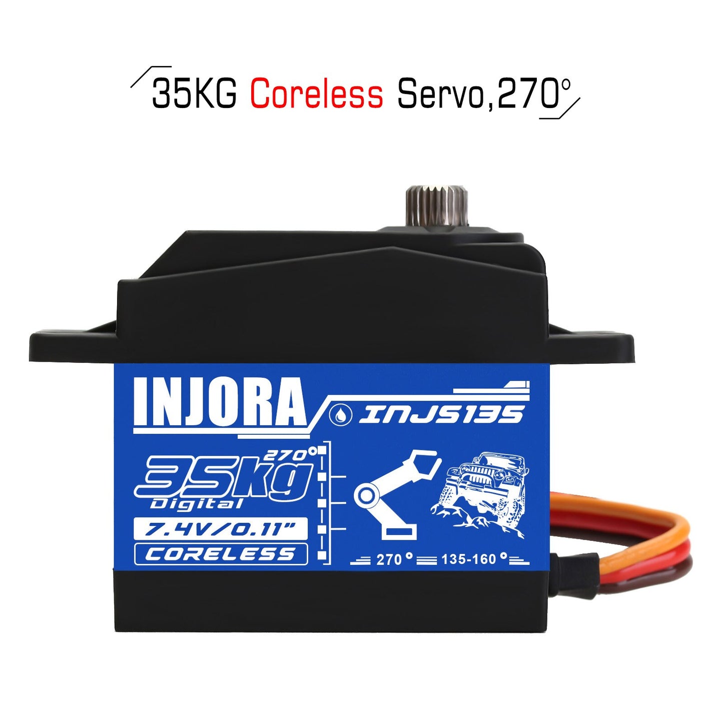 INJORA  35KG Waterproof Large Torque Digital Coreless Servo