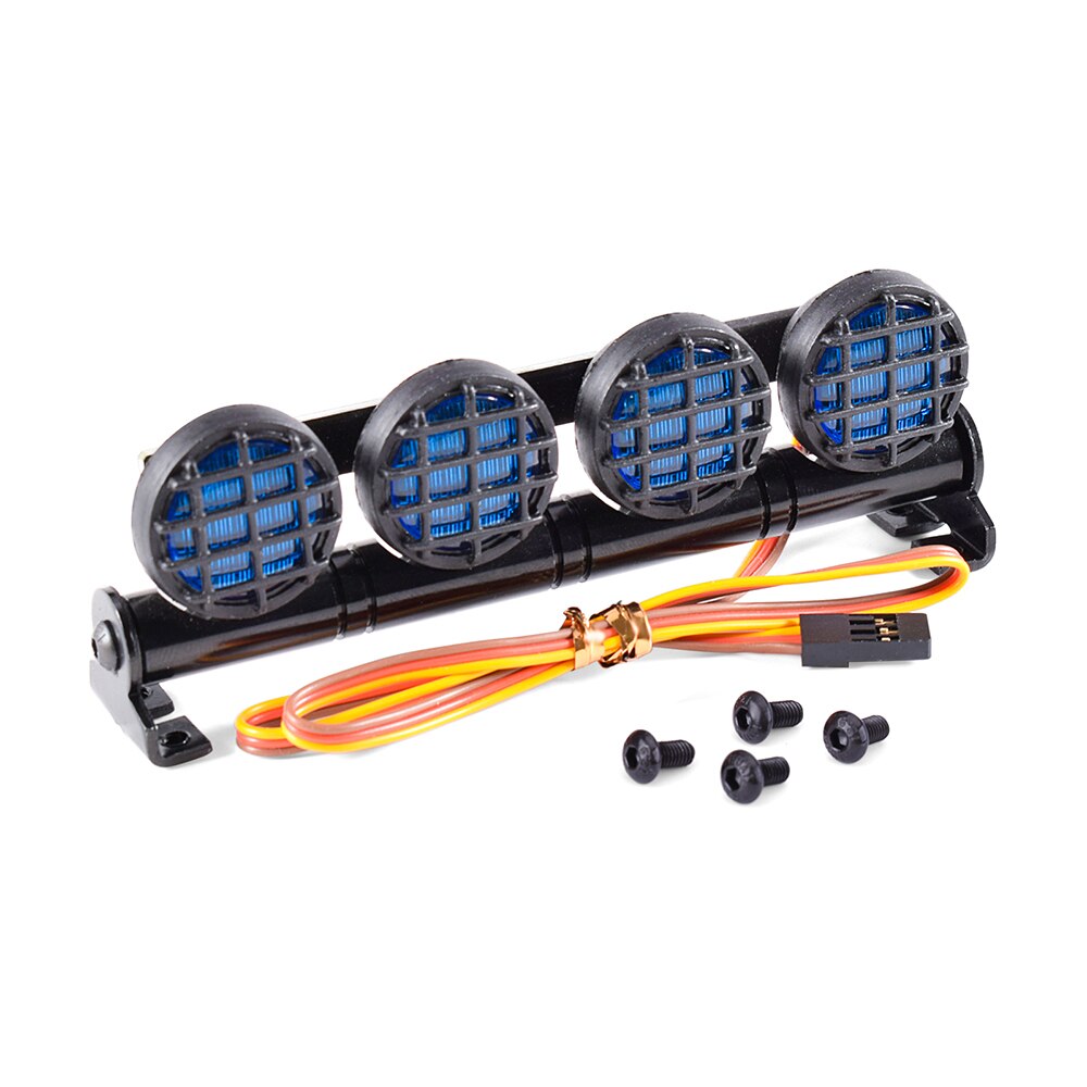 AUSTAR RC Daklamp Verlichting 1:10 Crawler Accessoires met 4 LED voor TRX4 TRX6 90046 Axiale SCX10 II HSP TAMIYA CC01 Lichtset