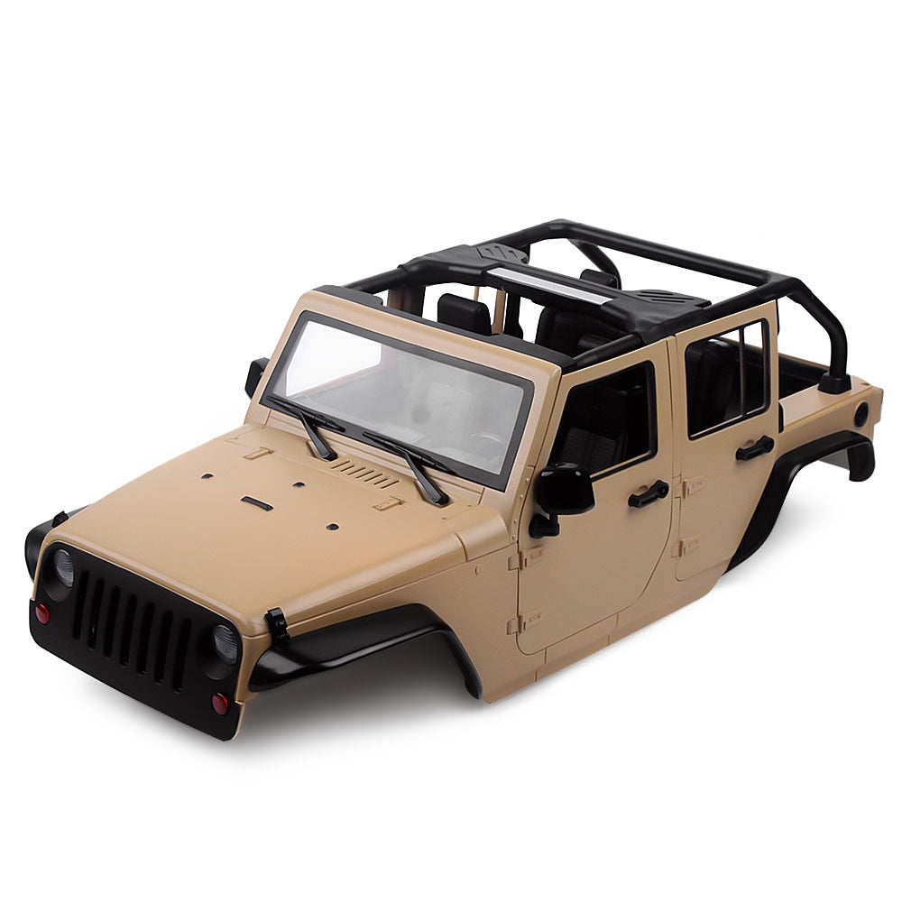 INJORA Unassembled Kit 313mm Wheelbase Convertible Open Car Body Shell for 1/10 RC Crawler Axial SCX10 90046  Jeep Wrangler