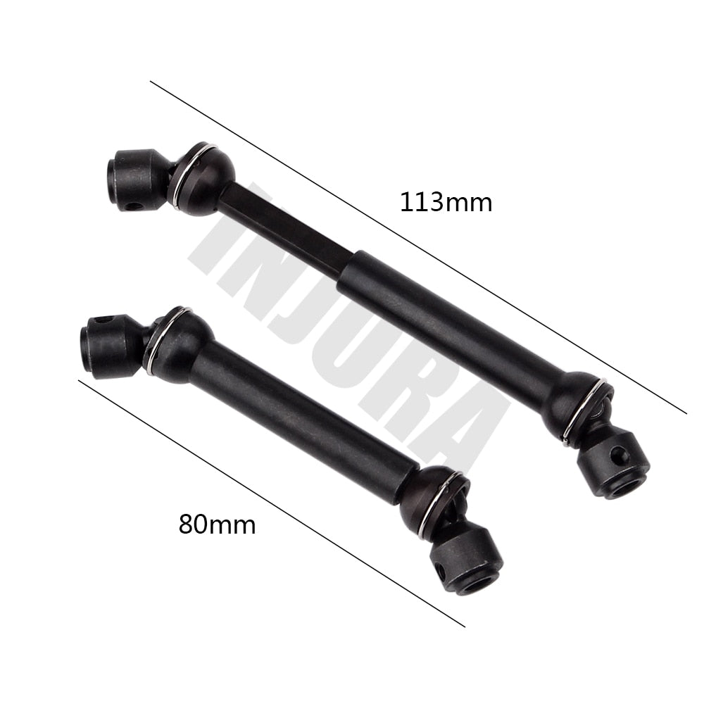 INJORA Acciaio CVD Albero Motore 88-113mm 112-152mm per 1/10 RC Crawler Car SCX10 90046 Parti di Aggiornamento